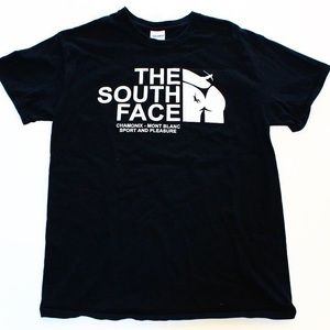 The South Face Black Mountain Gildan T Mont Blanc